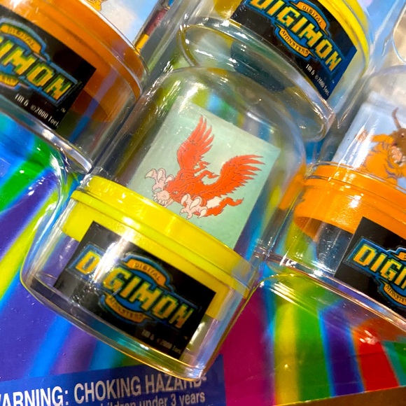 DIGITAL DIGIMON MONSTERS VTG 2000 NWT PARTY FAVORS 4 ROLLING STAMPERS 4 PUZZLES - Picture 3 of 10